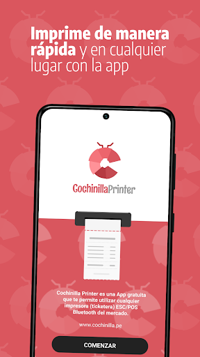 Android application Cochinilla Printer Bluetooth screenshort
