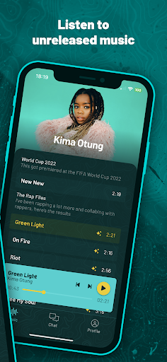 Insidr · Hear Unreleased Music Screen 2