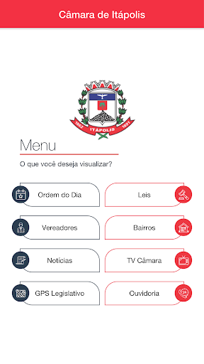 Android application Câmara de Itápolis screenshort
