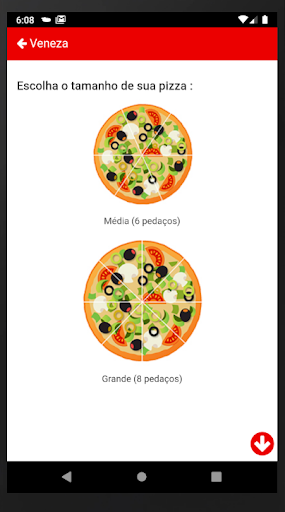 Veneza Pizzas Screen 2