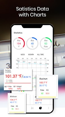 体温-発熱体温計チェッカー日記のおすすめ画像4