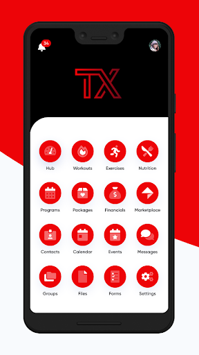 Android application TX Coaching screenshort