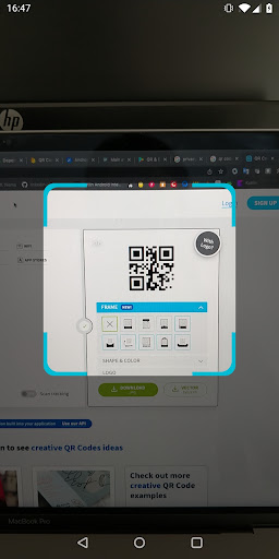 Android application QR Code Scanner screenshort