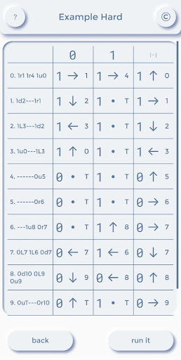 Android application Turing Machine 2D screenshort