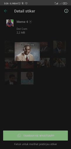 Meme Animated Sticker WhatsApp