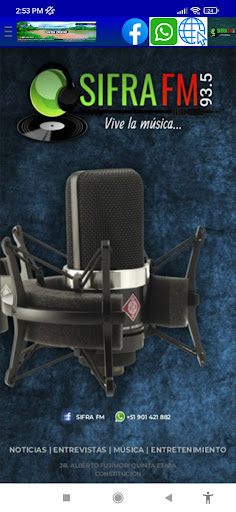 Android application SIFRA FM screenshort
