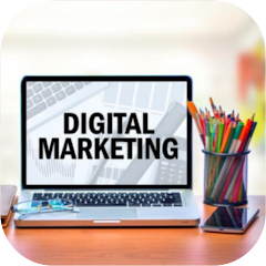 Digital marketing learning app icon