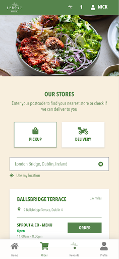 Android application Sprout & Co Kitchen screenshort