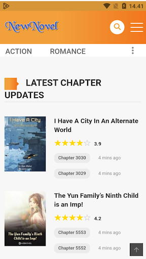 Android application Brikom Novel And Comic screenshort