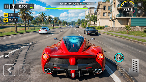 Real Traffic Car Driving Games screenshot 6