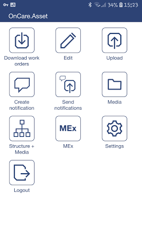 Android application OnCare.Asset screenshort