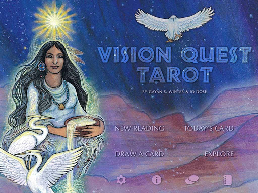 Screenshot of Vision Quest Tarot