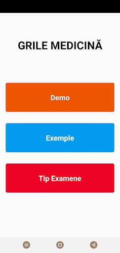 Android application Grile Medicină screenshort