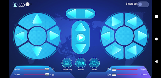 Android application Mecanum Robot screenshort