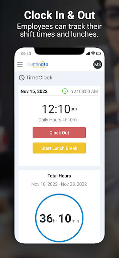 Android application Illuminate Time Tracker screenshort