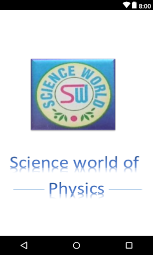 Android application Science World of Physics screenshort