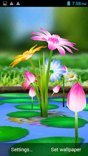 3D Flowers Touch Wallpaper For PC installation