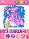 screenshot of Glitter Dress Coloring Game