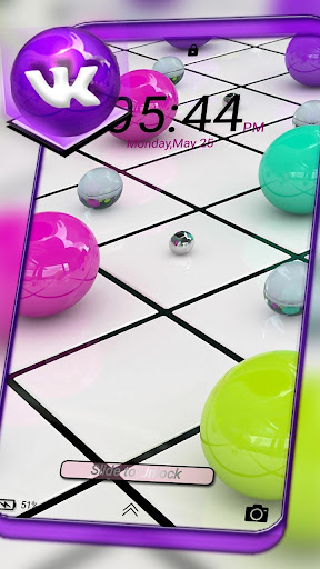 3D Color Balls Launcher Theme Screen 3