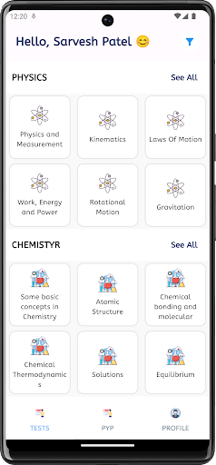 PracticeNEET Screen 2
