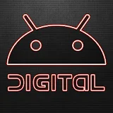 Digital Red GO Launcher Theme icon