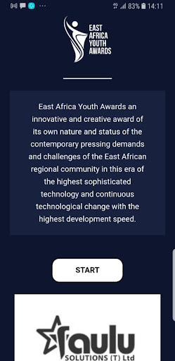 Android application EAYA -East Africa Youth Awards screenshort