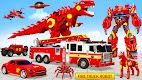 screenshot of Fire Truck Robot Car Game