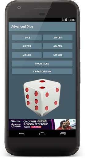 Android application Dice roller: Virtual dice app screenshort