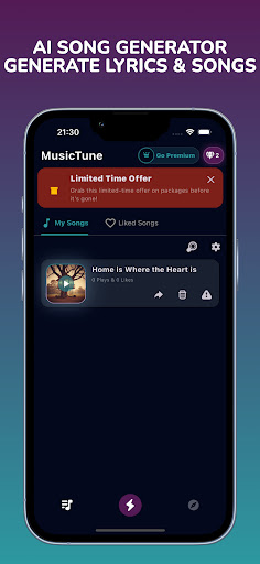 MusicTune AI - Song Generator Screenshot
