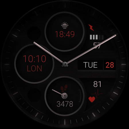 Dream 124 analog watch face