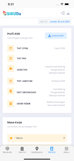 eAbsensi ASN Kab. Inhil Screen 2