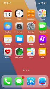 Captura de Pantalla 1 Phone 15 Launcher, OS 17 android