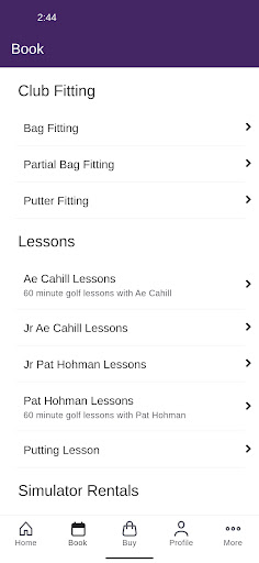 Ae Game Golf Screen 2