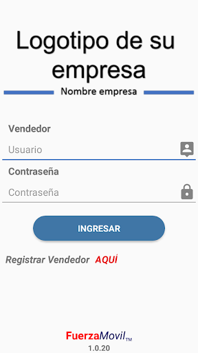 Android application FuerzaMovil Logigestion screenshort
