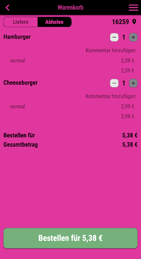 X3M Burger Screen 2