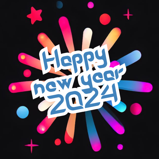 happy new year wishes 2024 logo