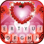 Cover Image of Unduh Rosy Hearts Keyboard Backgroun  APK