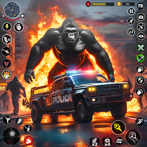 Wild Gorilla Game: Smash City  Icon