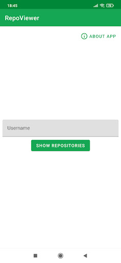 Android application RepoViewer screenshort