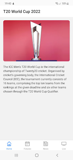 Android application Live Cricket TV | PAK vs ENG screenshort