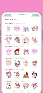 My Melody Stickers For WA