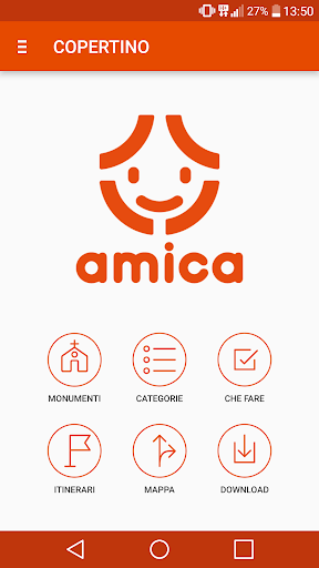 Android application Copertino Amica screenshort