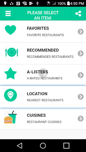 Android application No Dining Curves screenshort