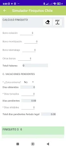 Simulador de Finiquitos Chile