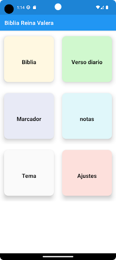 Android application La Biblia Reina screenshort