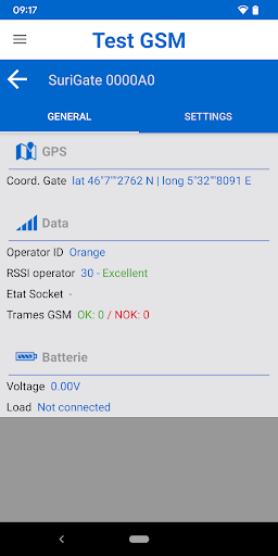 Suricat GSM Test Screen 3