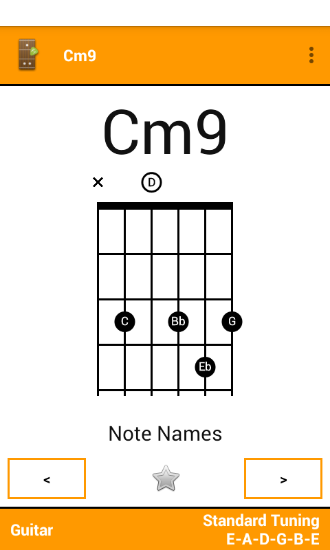Android application Fretter - Chords screenshort