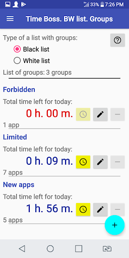 Time Boss Parental Control Screen 2