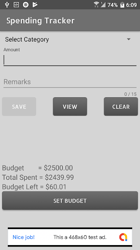 Spending Tracker Screen 3