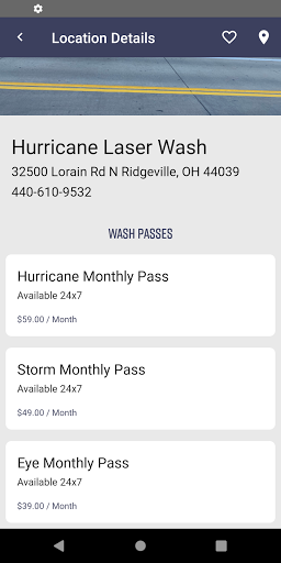 Hurricane Laser Wash Screen 2